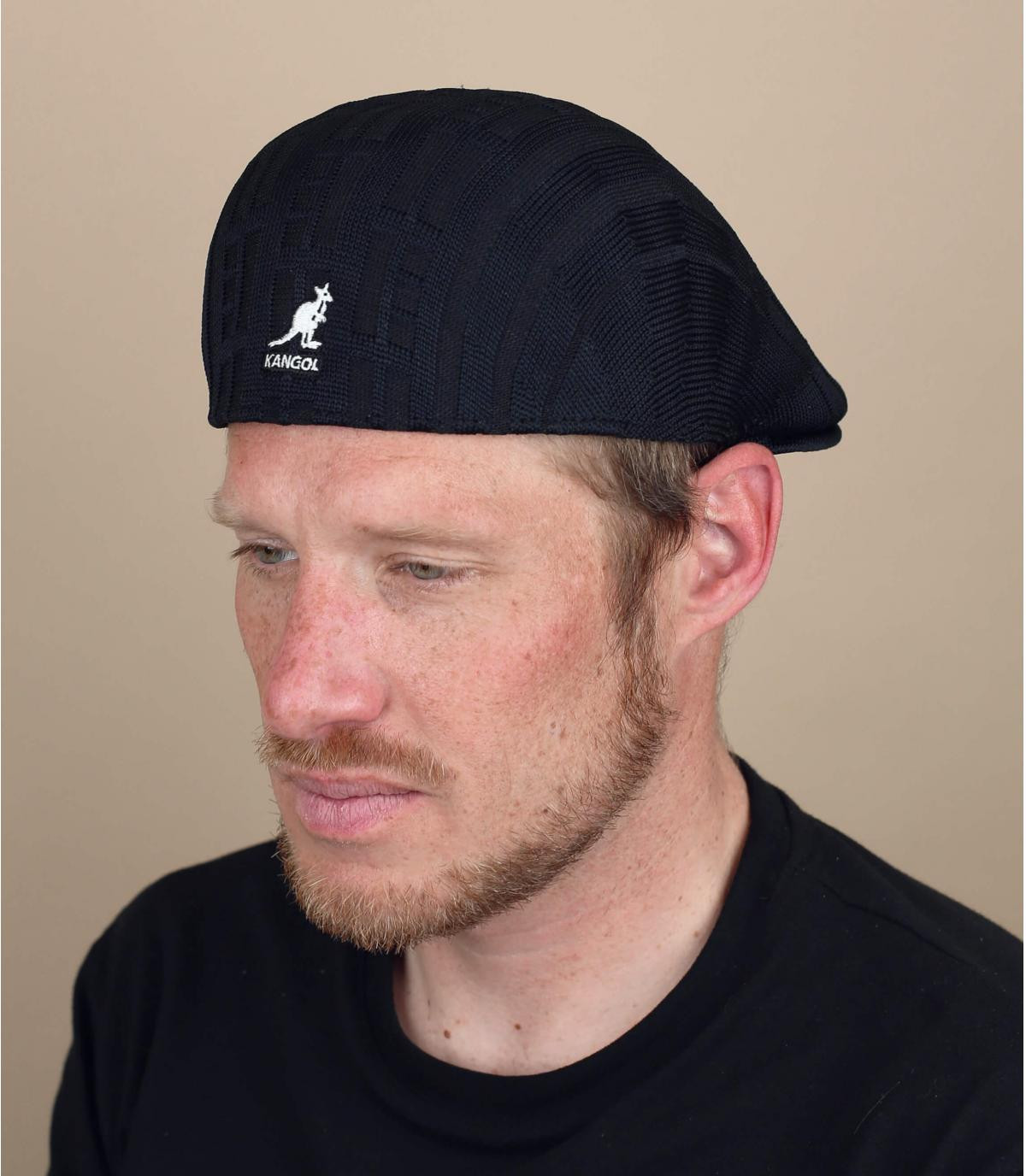 berretto Kangol nero motivi S.O.S 507 black